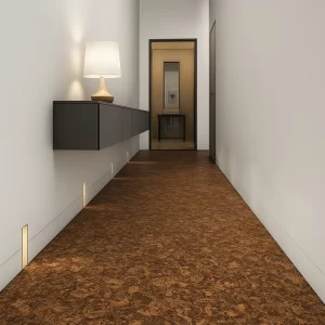 Cork Linoleum in Hallway