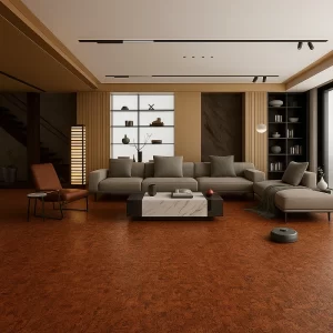 Cork Linoleum in Living Room