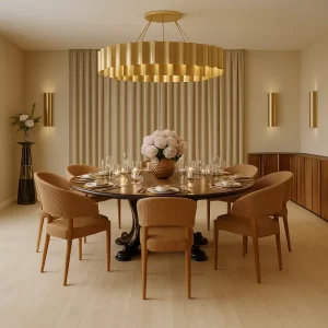 Hardwood Flooring in Dining Room