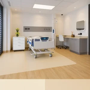 Hospital Vinyl Flooring in Patient Room
