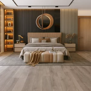 Linoleum Flooring in Bedroom