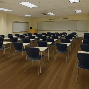 Linoleum Flooring in Classroom