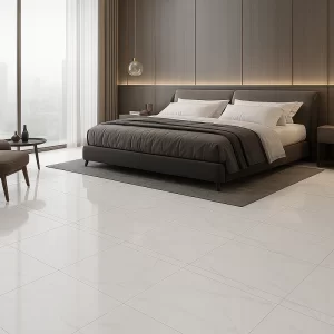 Porcelain Flooring in Bedroom