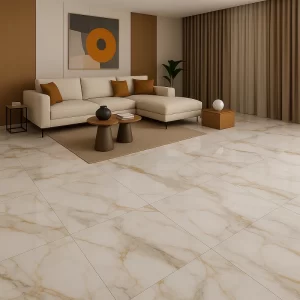 Porcelain Flooring in Living Room