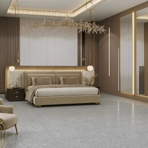 Terrazzo Flooring in Bedroom