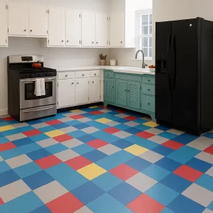 VCT Tiles in Kitchen