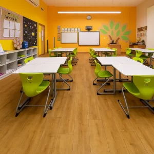 Vinyl Flooring in Classroom