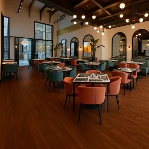 Vinyl Flooring in Restaurant