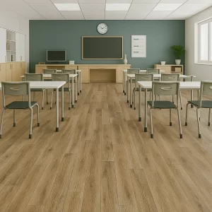 Vinyl Sheet Flooring in Class Room