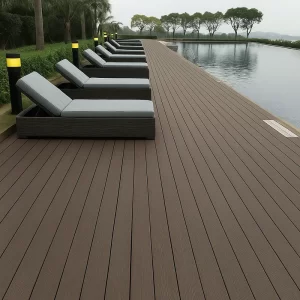 Decking Flooring in Pool Side
