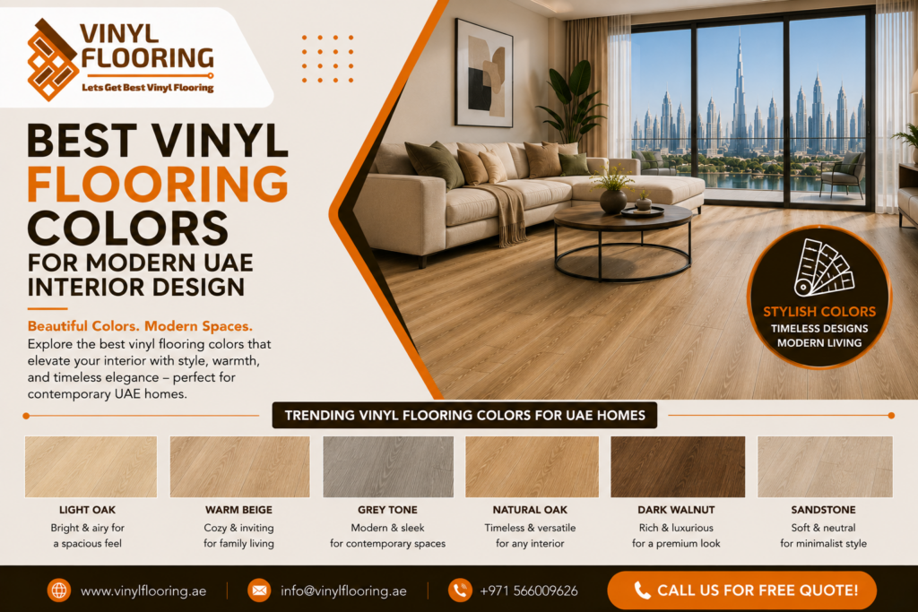 Best Vinyl Flooring Colors for Modern UAE Interior Design