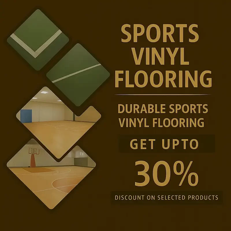 Sports vinyl flooring banner